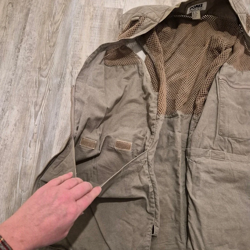 DOMKE PhoTOGS Utility Vest Distressed Gorpcore Mesh Pockets Utilitatrian‎ Size L